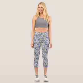 Leggings Capri Patrón sin costura de Columbines