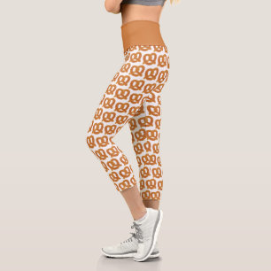 Leggings Capri Patrón suave de pretzel suave