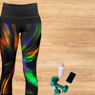 Leggings Capri Patrones coloridos Galaxia Yoga