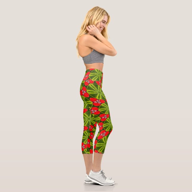 Leggings Capri Patrones navideños (Derecha)