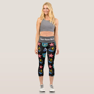 Leggings Capri Patrullas de Rótulo de alto rendimiento