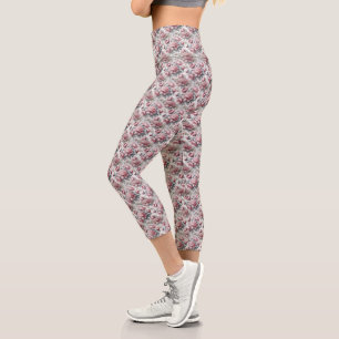 Leggings Capri Peonía del país francés
