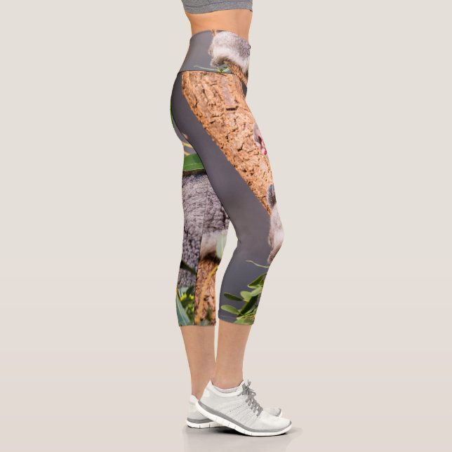 Leggings Capri Pequeña koala dulce (Derecha)