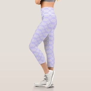 Leggings Capri Periwinkle de luz geométrica de Entramado moderno 