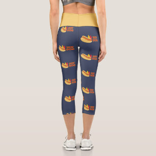 Leggings Capri Perro caliente con Ketchup y mostaza