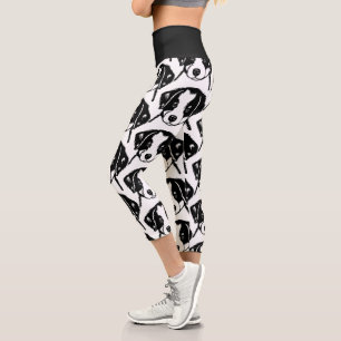 Leggings Capri Perro de cachorro collie de borde