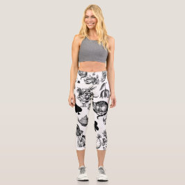 Leggings Capri Personajes clásicos de Alice en el país de las mar