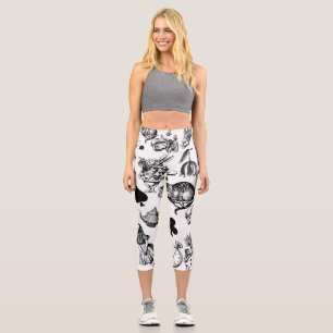 Leggings Capri Personajes clásicos de Alice en el país de las mar