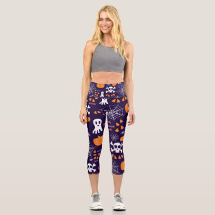 Leggings Capri Personajes Divertidos y Espeluznantes de Halloween