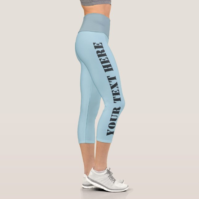Leggings Capri Personalizable lentes de capri azul claro (Derecha)
