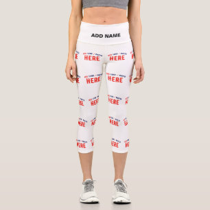LEGGINGS CAPRI PERSONALIZABLE MODERNO ESTILO BLANCO VERIFICADO MA
