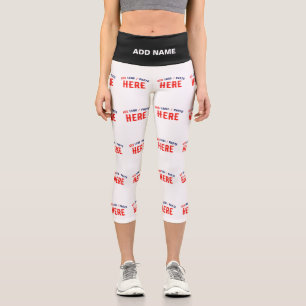 LEGGINGS CAPRI PERSONALIZABLE MODERNO ESTILO BLANCO VERIFICADO MA