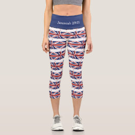 Leggings Capri ¡Personalizable | Patriótico | BANDERA DE LA UNIÓN
