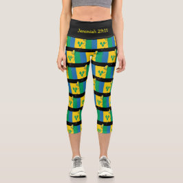 Leggings Capri Personalizable | Patriótico | BANDERA DE SAN VICEN
