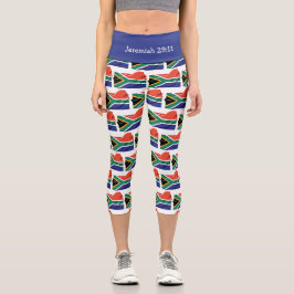 Leggings Capri ¡Personalizable | Patriótico | BANDERA DE SUDÁFRIC