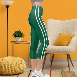 Leggings Capri Personalización de nombre Personalizado Cazador bl