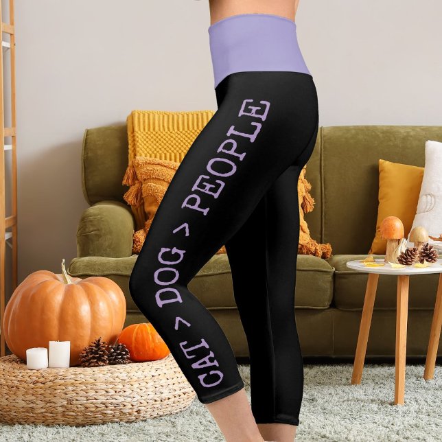 Leggings Capri Personalización Mascotas Purple Black Grunge Edgy  (Subido por el creador)