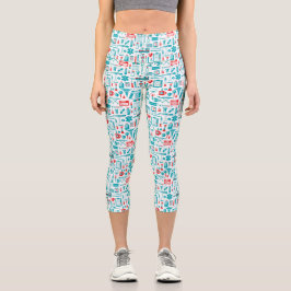 Leggings Capri Personalizado Cuto de Enfermero Personal Médico Vo