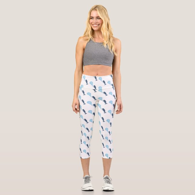 Leggings Capri Personalizado de burbujas de esperma de esperma (Anverso)