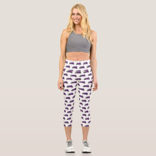 Leggings Capri Personalizado de motocicleta Purple