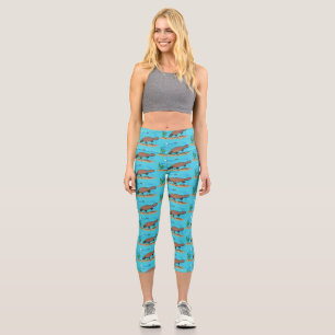 Leggings Capri Personalizado de natación de Platypus Cute