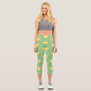 Leggings Capri Personalizado de serpientes de fideos de pelo hues