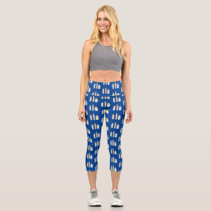 Leggings Capri Personalizado del trío de velas de canto lindo