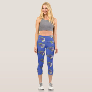 Leggings Capri Personalizado divertida de pescados y mariscos