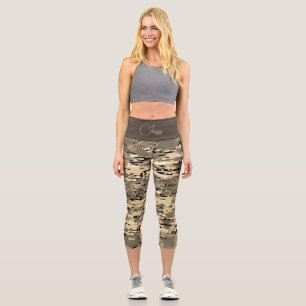 Leggings Capri Personalizado el popular camuflaje de moda sobre l