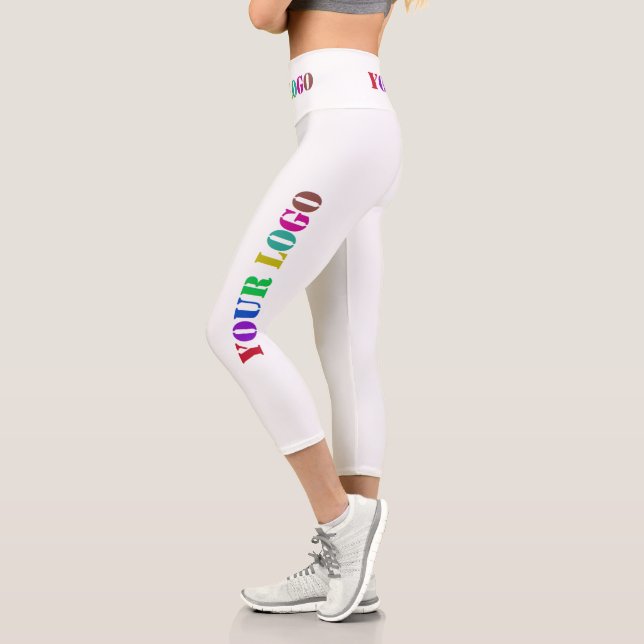Leggings Capri Personalizado Logotipo Promocional Personalizado d (Izquierda)