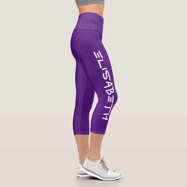 Leggings Capri Personalizado personalizado hecho - Plantilla Elis (Derecha)