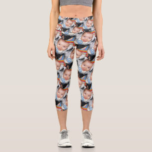 Leggings Capri Personalizar con el patrón fotográfico de Su perso
