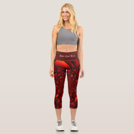 Leggings Capri Petalo azul negro rojo