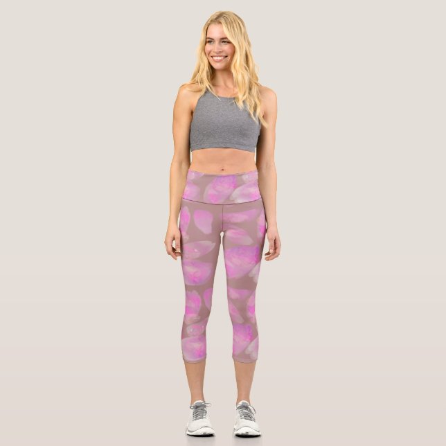 Leggings Capri Pétalos florales (Anverso)