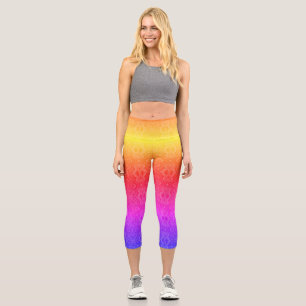 Leggings Capri Piel de serpiente arcoiris