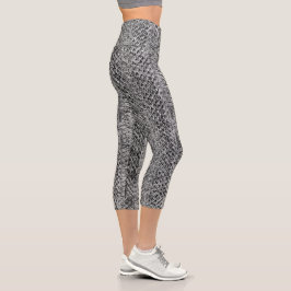 Leggings Capri Piel de serpiente Viper gris