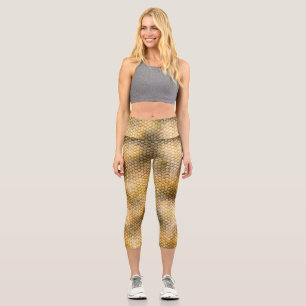 Leggings Capri Piel Dragón Dorado