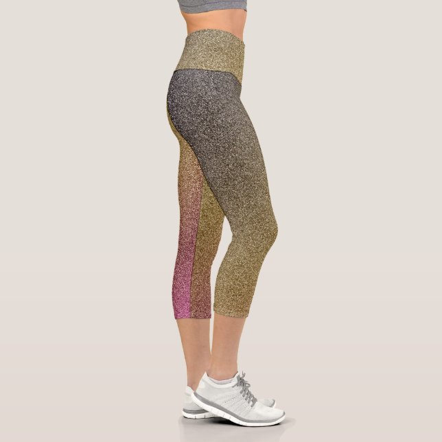 Leggings Capri Piernas capri de gradientes Purpurinas de gradient (Derecha)