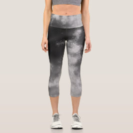 Leggings Capri Piernas capri de humo del cielo nocturno