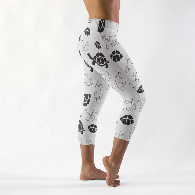 Leggings Capri Piernas Capri de tortuga negra (Subido por el creador)