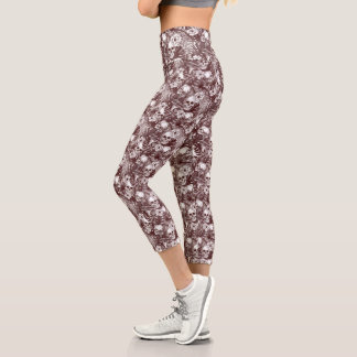 Leggings Capri Piernas de cráneo de jungla #2