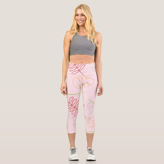LEGGINGS CAPRI PINK SHAPTEN PATTEN (Anverso)