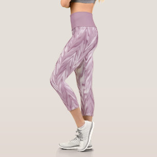 Leggings Capri Pink Zigzag