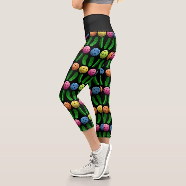 Leggings Capri Piquetes y piquetes de cangrejo (Izquierda)