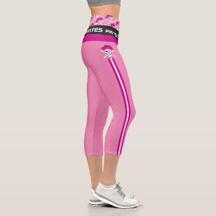 Leggings Capri Pirate Skull & Pirates Bandera juegos de moda, Fit