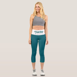 Leggings Capri Pisces Refling High Waisted Capris