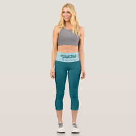 Leggings Capri Pisces Refling High Waisted Capris