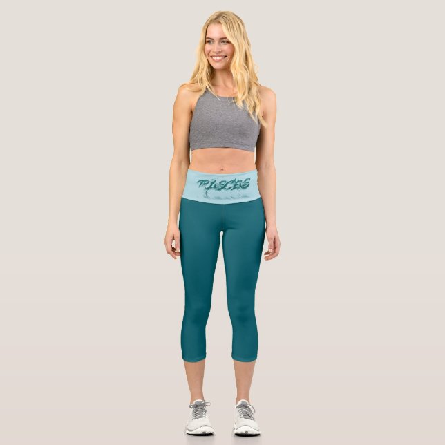 Leggings Capri Pisces Refling High Waisted Capris (Anverso)