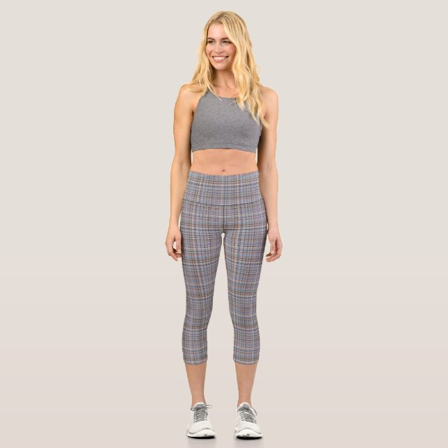 Leggings Capri  Plaid Decorativo  (Anverso)