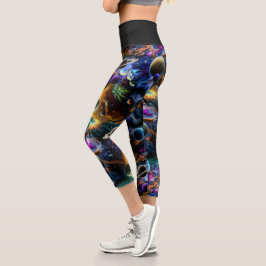 Leggings Capri Planetas y estrellas de Galaxia